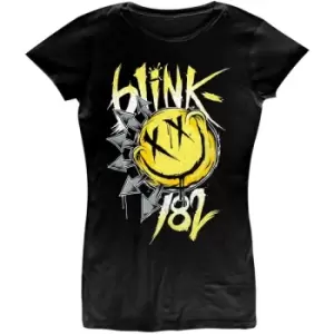 Image of Blink-182 - Big Smile Ladies XX-Large T-Shirt - Black