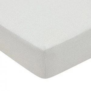 Image of Murmur Light Green Organic Cotton Percale 200 Thread Count 'Edie' Fitted Sheet - double
