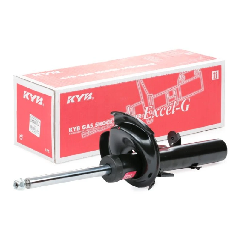 Image of KYB 3348014 Shock absorber Front Axle Right, Gas Pressure, Twin-Tube, Suspension Strut, Top pin Shock Absorber (854)