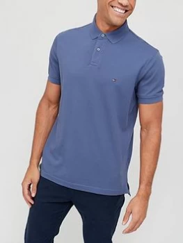 Image of Tommy Hilfiger 1985 Regular Fit Polo Shirt - Faded Indigo, Faded Indigo Size XL Men