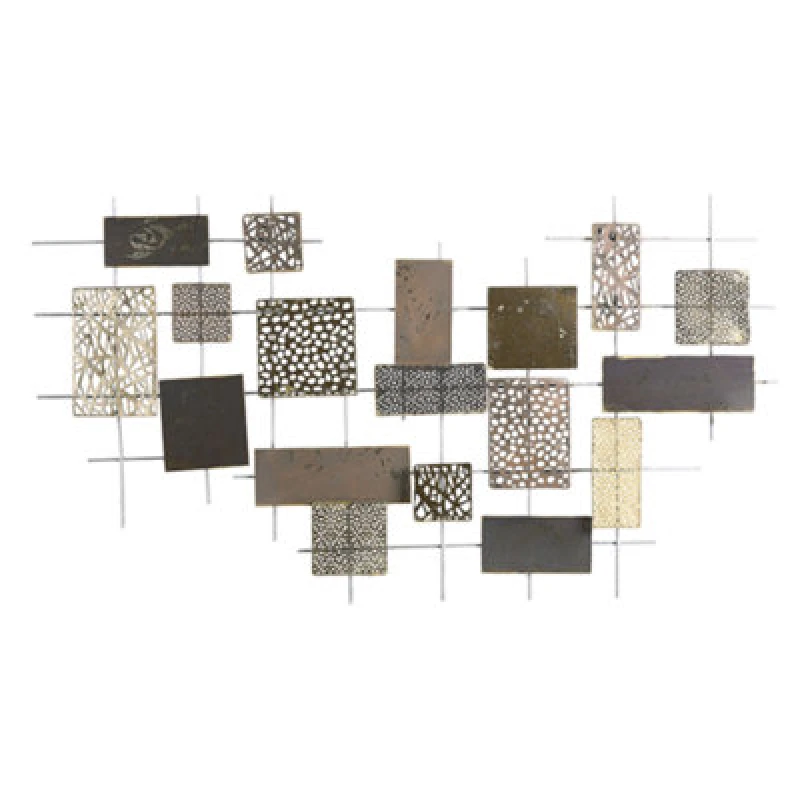 Image of Beliani Wall Decor Astatine Metal 50 Cm Gold
