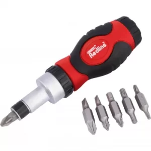 Image of Draper 6 Piece Ratcheting Screwdriver and Bit Set