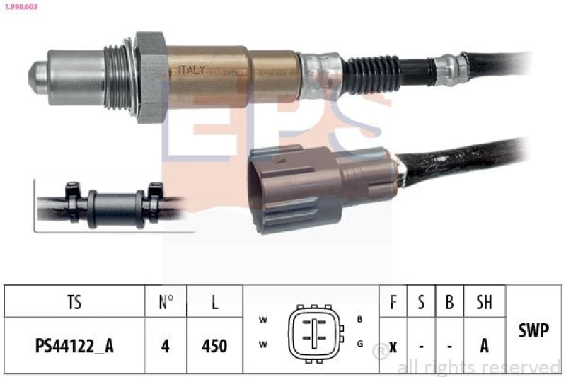 Image of EPS Lambda sensor EPS 1.998.603