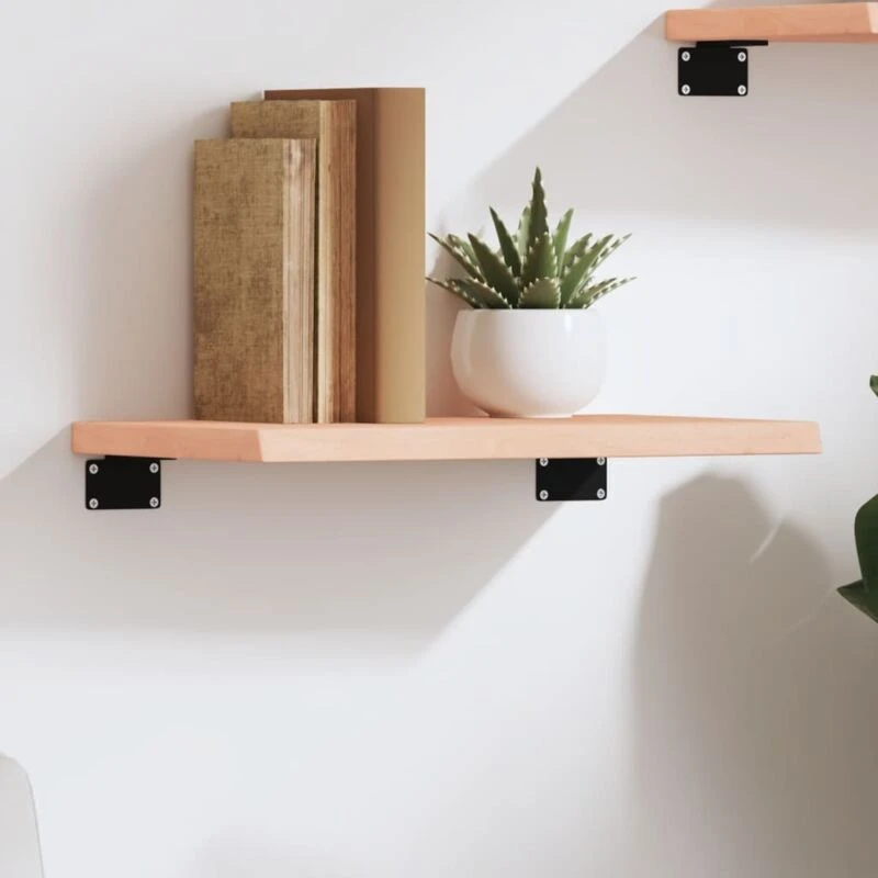 Image of VIDAXL Wall Shelf 40x20x2cm Untreated Solid Wood Oak Vidaxl 8720845812249