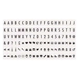 Image of Gingersnap A4 Spare Letter Packs - Black and White