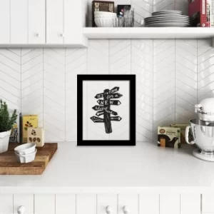Image of SEF-040 Multicolor Decorative Framed Plexiglass Painting