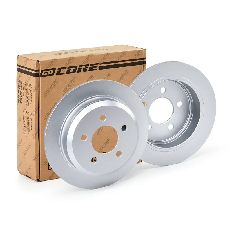 Image of goCORE GCH20356 Brake disc Rear Axle, Solid, Cast Iron, Coated, without wheel studs Cast Iron Brake Disc (82)