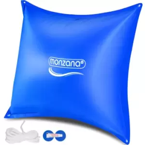 image of Monzana pool cushion up to -20°C XL air cushion XXL incl. rope PVC double seam safety valve eyelets cover winter storage 120x120cm Poolkissen (de)