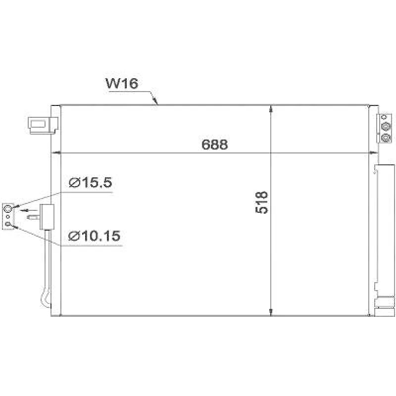 Image of Air conditioning condenser DIEDERICHS DCC1649
