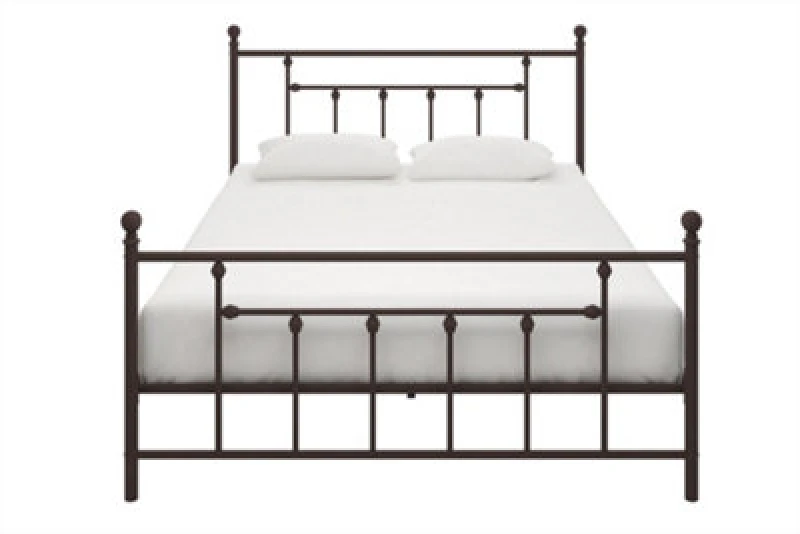 Image of Dorel Manila Metal Bed Bronze King, Gold 3236238UK