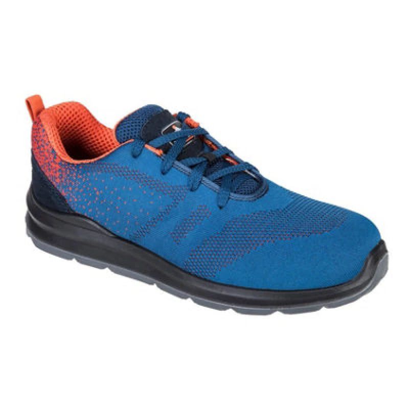 Image of Portwest Steelite Aire Steel Toe Cap Trainers FT25BLO36 Colour: Blue / Orange