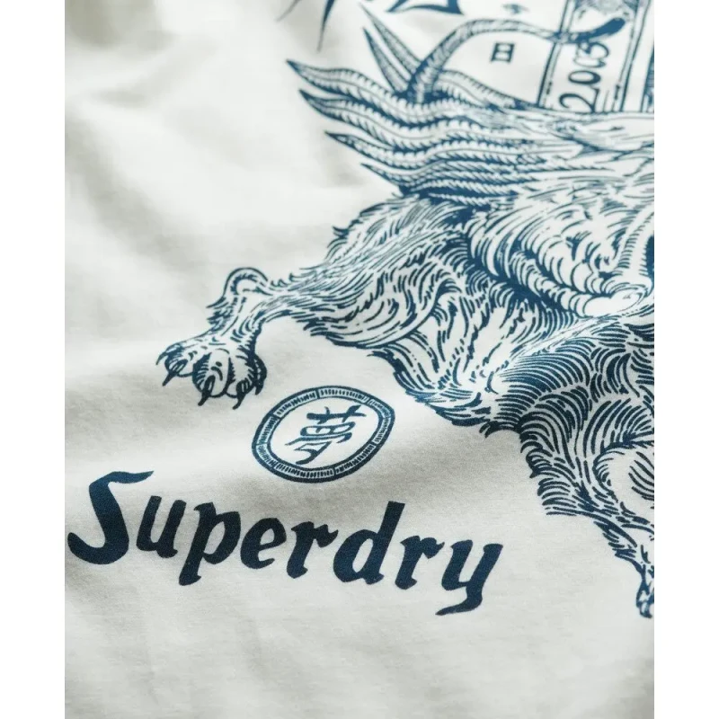 Image of Superdry T-Shirt Superdry Tokyo Narrative Blanc Male M