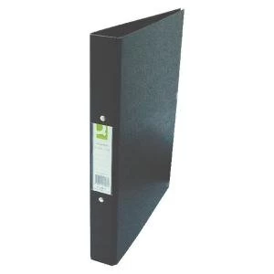 Image of Q-Connect 25mm 2 Ring Binder Polypropylene A4 Black Pack of 10 KF02005