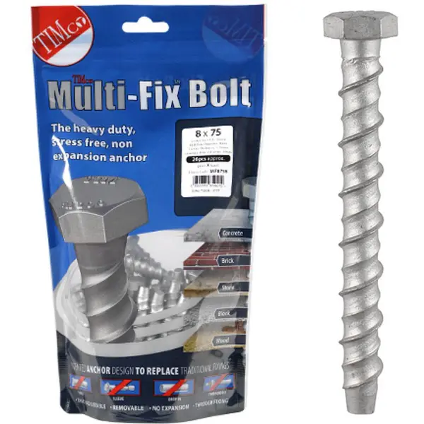 image of Multi Fix Bolt Hex Head Concrete Screws MF875B Diameter: 8mm