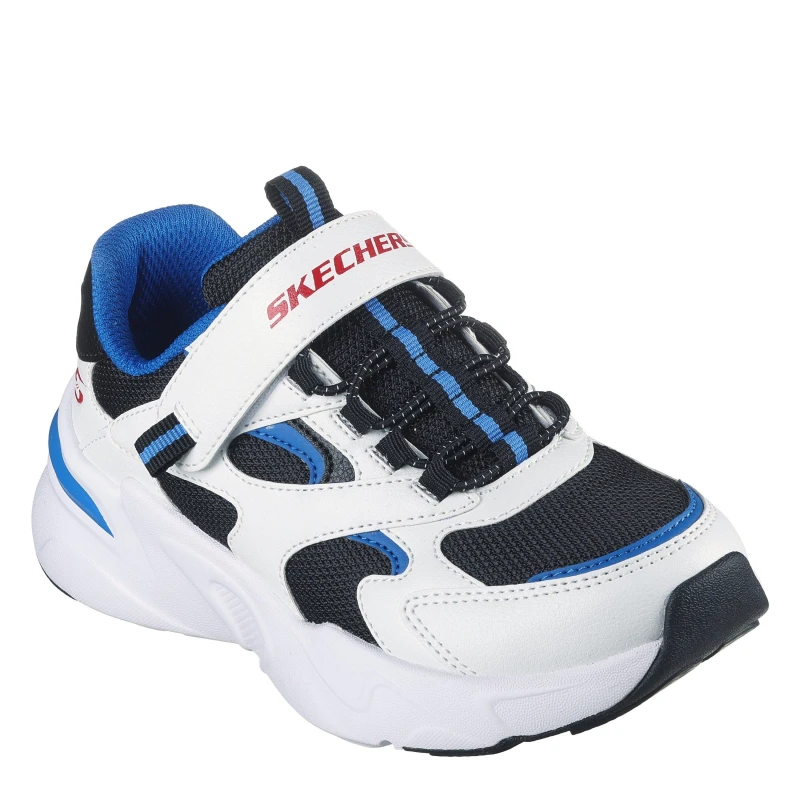 Image of Skechers Bobsbamina Wht/Blk/Blu unisex C10 (27.5)