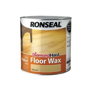 Image of Ronseal Diamond Hard Floor Wax Natural 2.5 litre