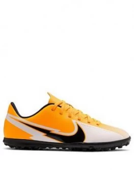 image of Nike Junior Mercurial Vapor 12 Club Astro Turf Football Boots, Orange/White, Size 1