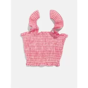 image of Skinny Dip Gingham Top - Pink