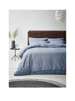 Image of Content By Terence Conran Conran Washed Texture Duvet Set - Sk