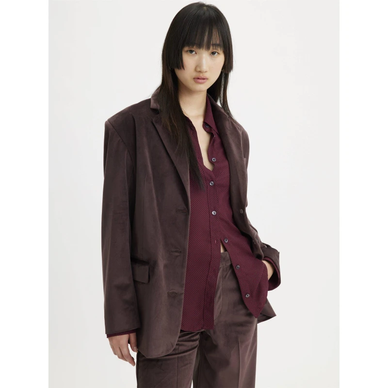 Image of Levis Levis Drama Club Xl Blazer Chocolate - Brown Brown 8