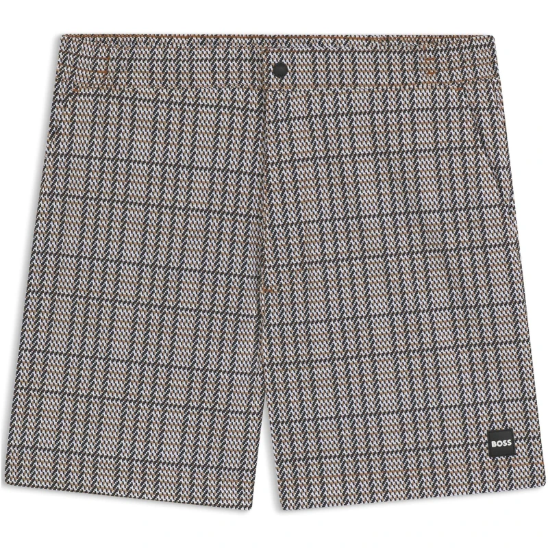 Image of Boss Mens BW Beach Swim Shorts, Beach to Bar Versatility Black 001 male S