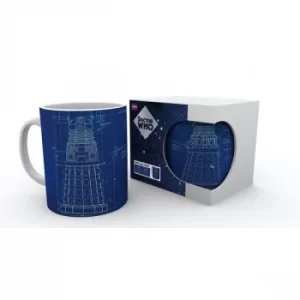 Image of Doctor Who Dalek Blueprint Mug