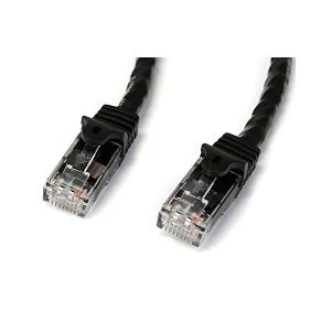 image of Startech Snagless RJ45 UTP Cat6 Patch Ethernet Cable 50cm Black N6PATC50CMBK