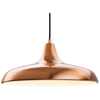 image of Firstlight - Curtis - 1 Light Dome Ceiling Pendant Brushed Copper, E27