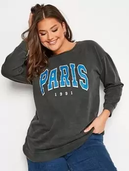 Image of Yours Logo Sweatshirt - Grey, Size 16, Women