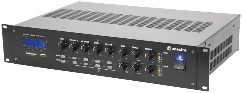 Image of Adastra RM1202 DUAL ZONE MIXER AMP