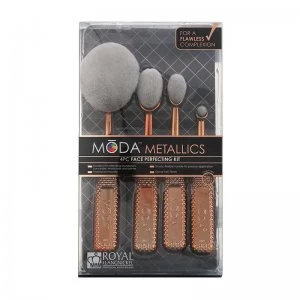 image of ROYAL & LANGNICKEL Moda Metallics Rose Gold Brush Set