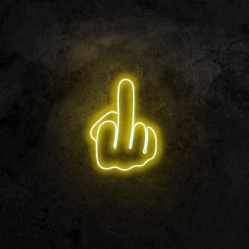 Image of Middle Finger - Yellow Yellow Wall Lamp