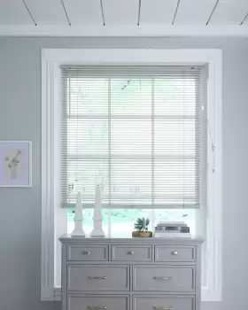 Image of Homemaker Grey 25mm Wood Blind 150 x 160cm