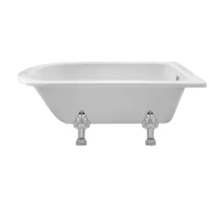 image of Hudson Reed Winterburn Freestanding Shower Bath With Pride Leg Set (1500mm) - White