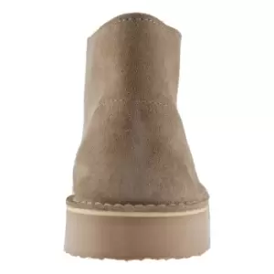 Image of Roamers Adults Unisex Real Suede Unlined Desert Boots (10 UK) (Stone)