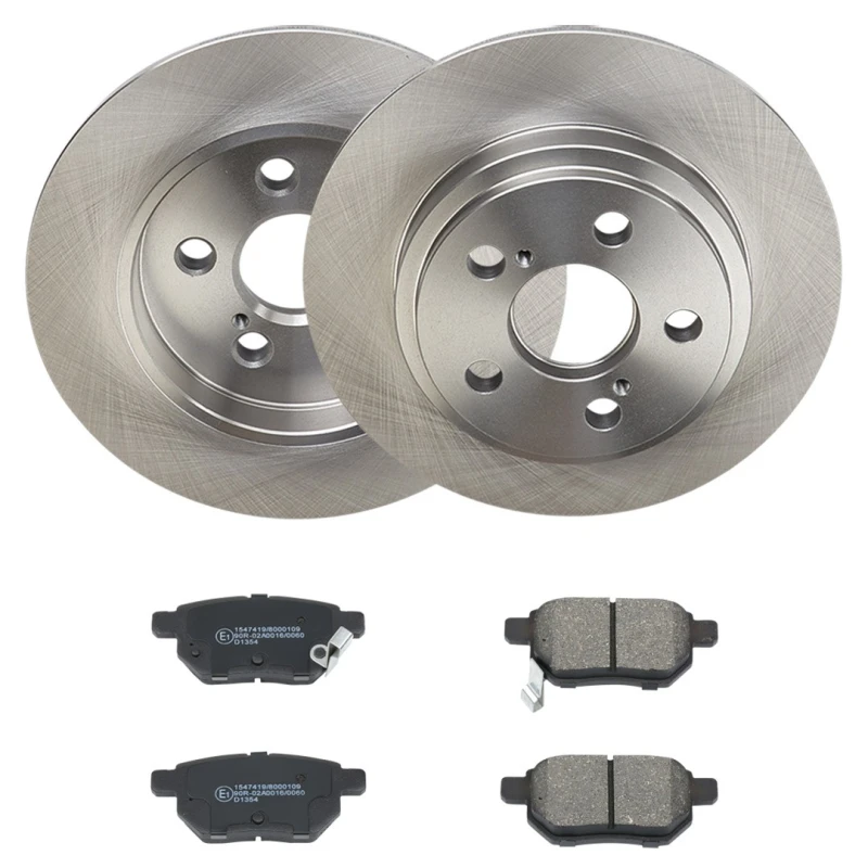 Image of RIDEX 3405B2436 Brake disc and pads set Rear Axle, Brake Disc Type: Solid, with acoustic wear warning Brake Set,disc brakes (3405)