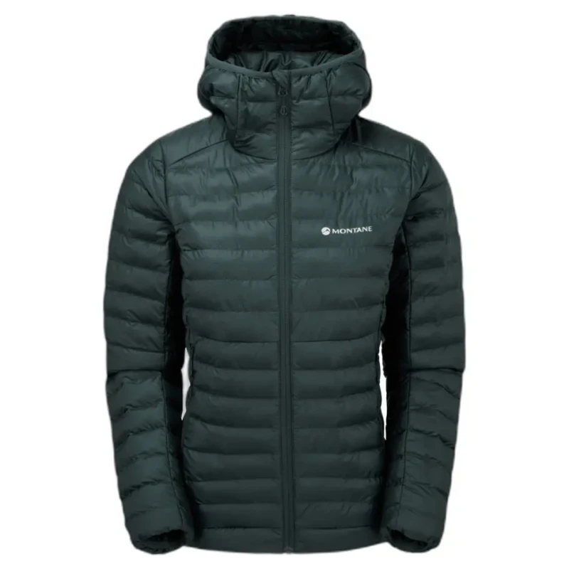 Image of Womens Montane Icarus Hooded Puffer Vert Female XS