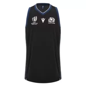 Macron Scotland Rugby Basketball Singlet 2023 2024 Adults - Black