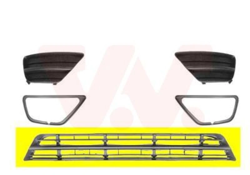 Image of VAN WEZEL Bumper grill VAN WEZEL 1861590