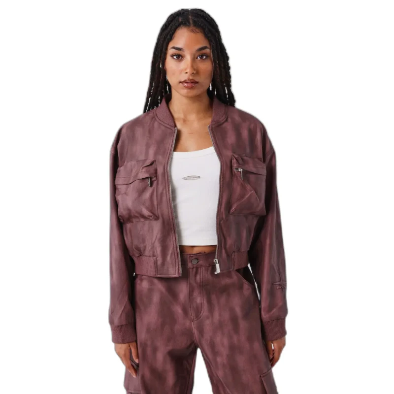 Image of Project X Paris Womens jacket Project X Paris Croco Marron Female XS