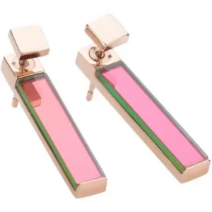 Image of Ladies STORM PVD rose plating Silica Earrings
