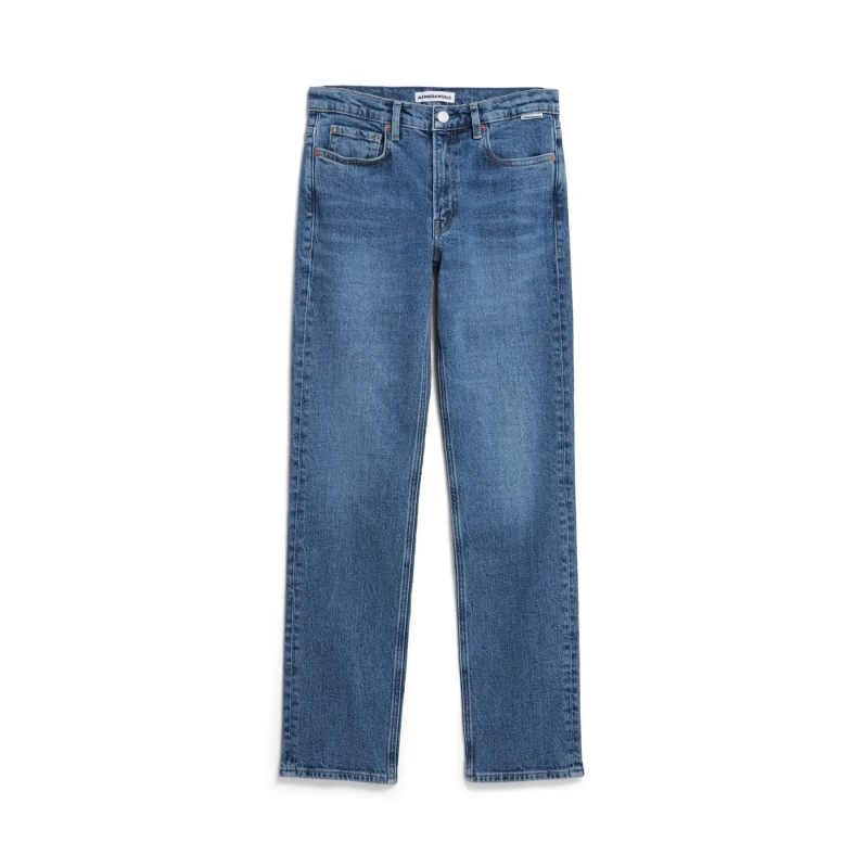 Image of ARMEDANGELS Womens straight-cut jeans ARMEDANGELS Carenaa Bleu Female 28x32