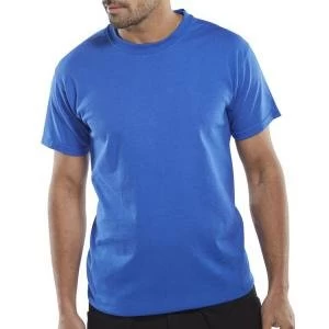 Image of Click Workwear T Shirt Heavyweight 3XL Royal Blue Ref CLCTSHWRXXXL Up