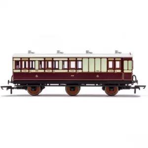 Image of Hornby LNWR 6 Wheel Coach Brake 3rd Class 7463 Red Model
