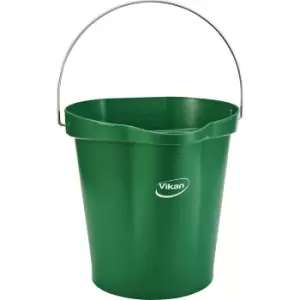 image of Vikan Bin, suitable for foodstuffs, capacity 12 l, pack of 6, green