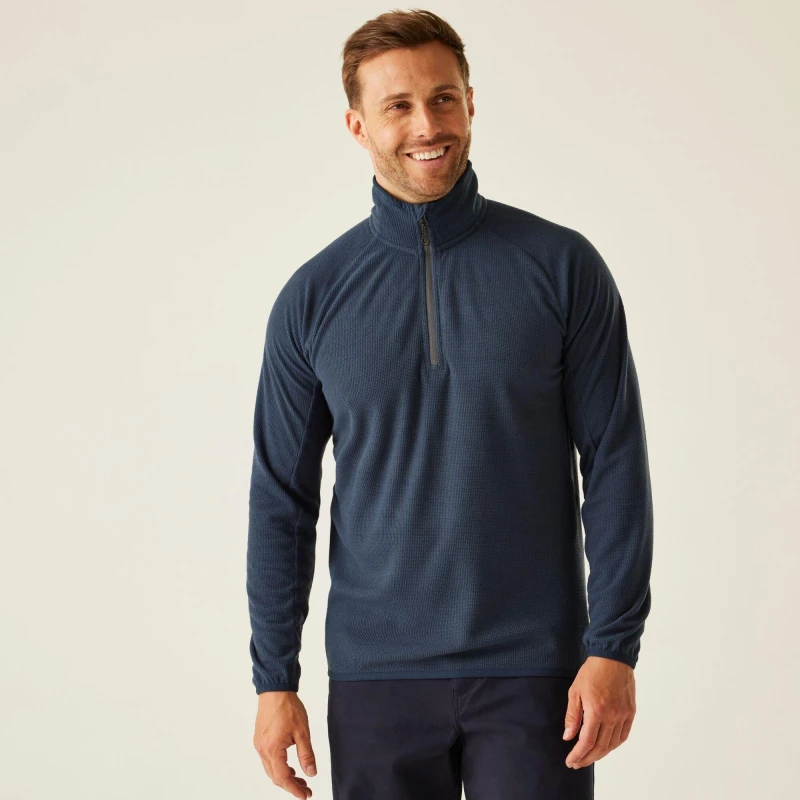 Image of Regatta Regatta Men Navigate' Half Zip Fleece in Navy Size: Small Navy S Male 5063019385488
