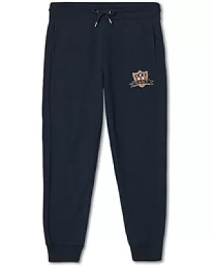 Image of Boys, Gant Kids Banner Shield Joggers - Evening Blue, Evening Blue, Size 9-10 Years