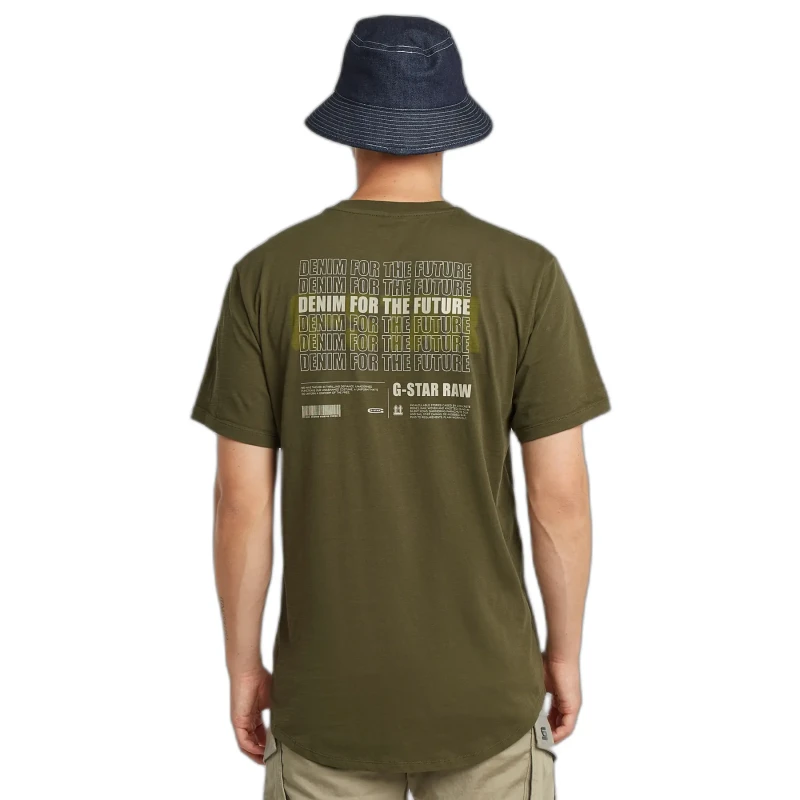 Image of G-Star T-Shirt G-Star Lash Back gr Vert Unisex S