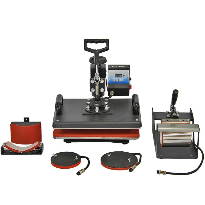 Image of Monstershop 5 in 1 Combo Swing Heat Press Machine Black unisex