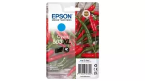 Image of Epson Chillies 503XL Cyan Ink Cartridge